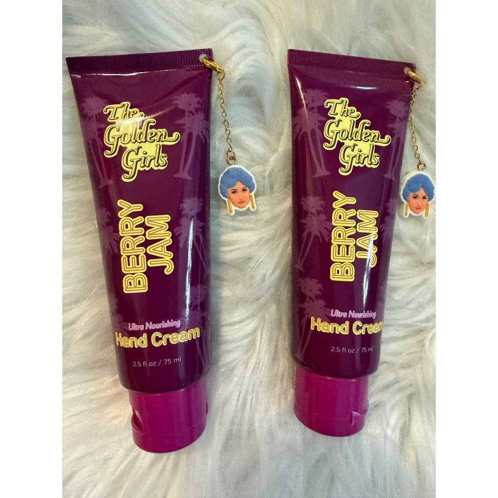 The Golden Girls Berry Jam Hand Cream Set of 2 Dorothy Charm 2.5oz Each